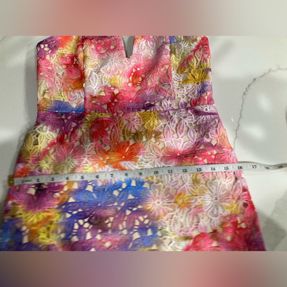 Badgley Mischka Colorful Sleeveless Gown - Picture 6 of 10